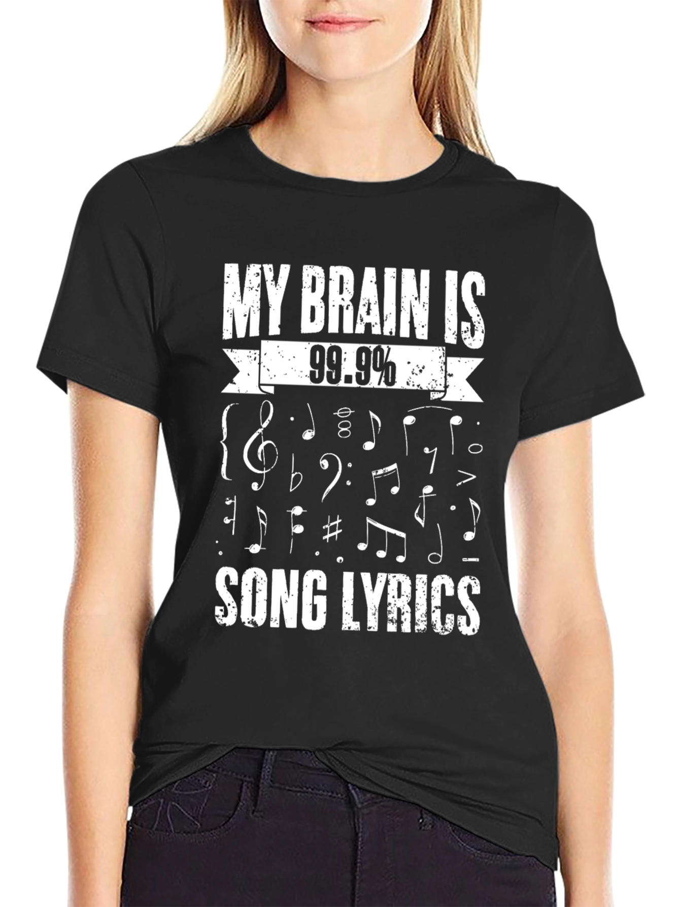 Music Lover T-Shirt: 99.9% Song Lyrics Tee