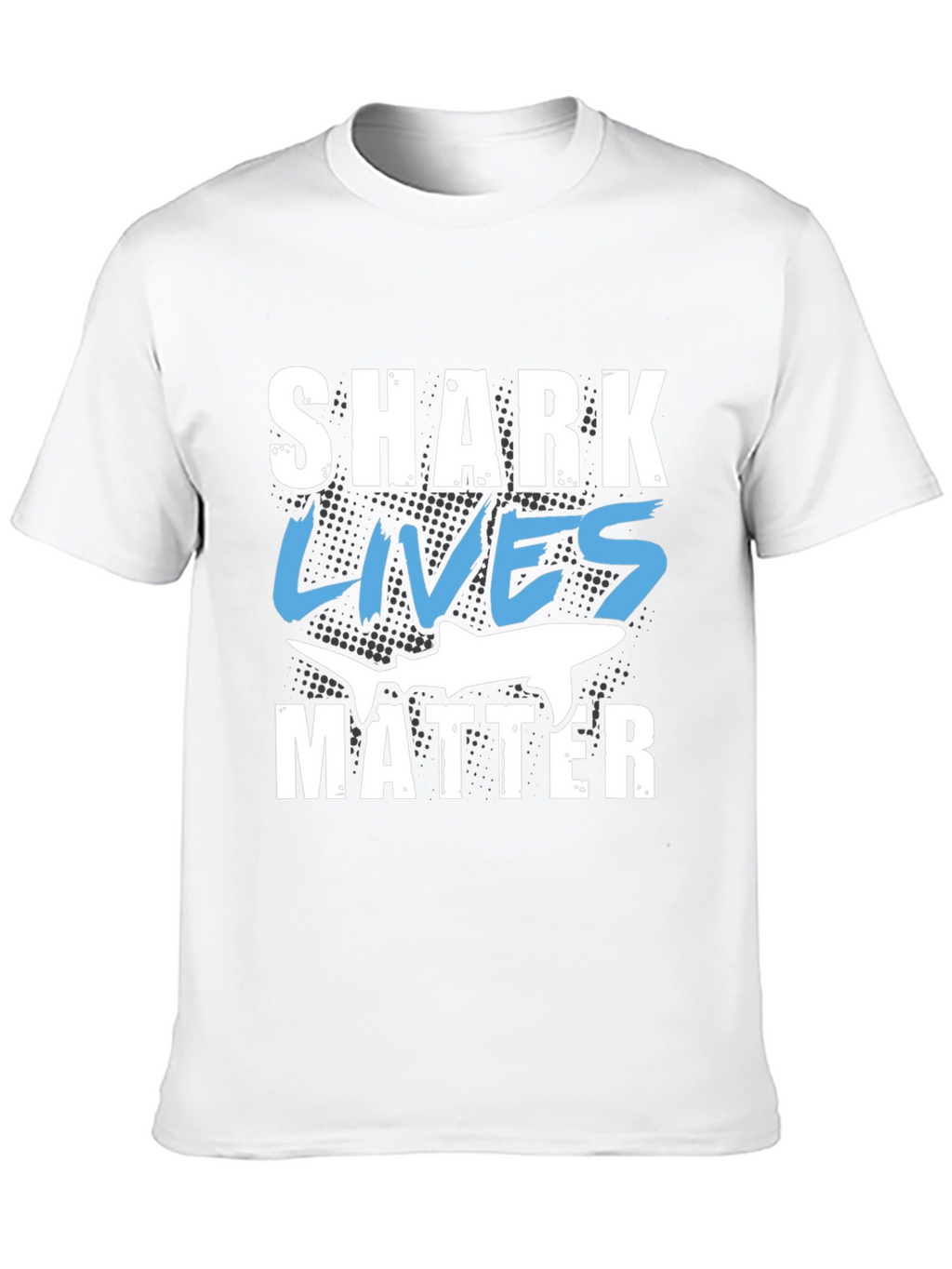 Shark Lives Matter Graphic Black T-Shirt