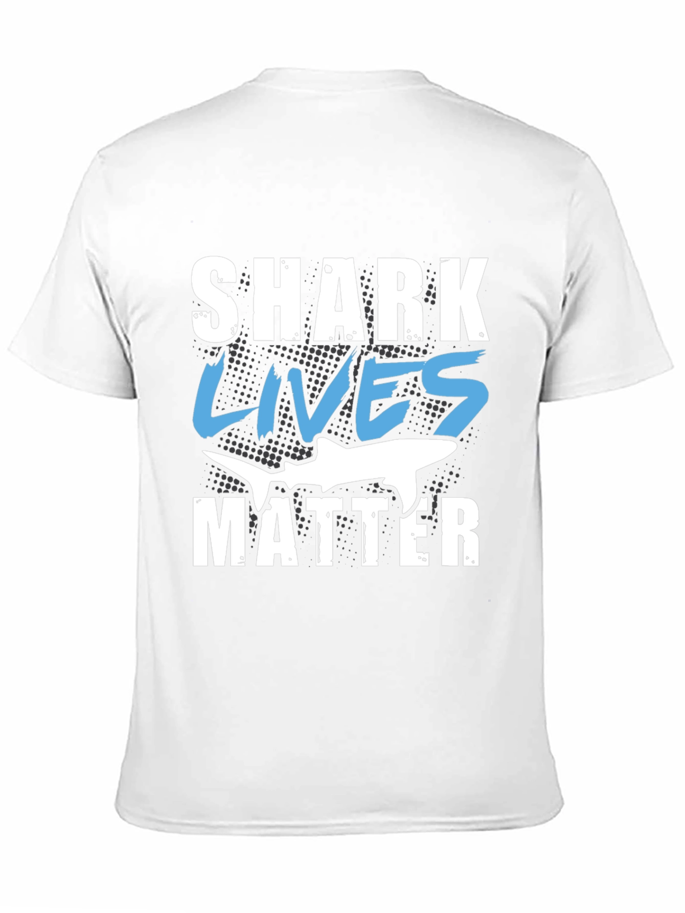 Shark Lives Matter Graphic Black T-Shirt