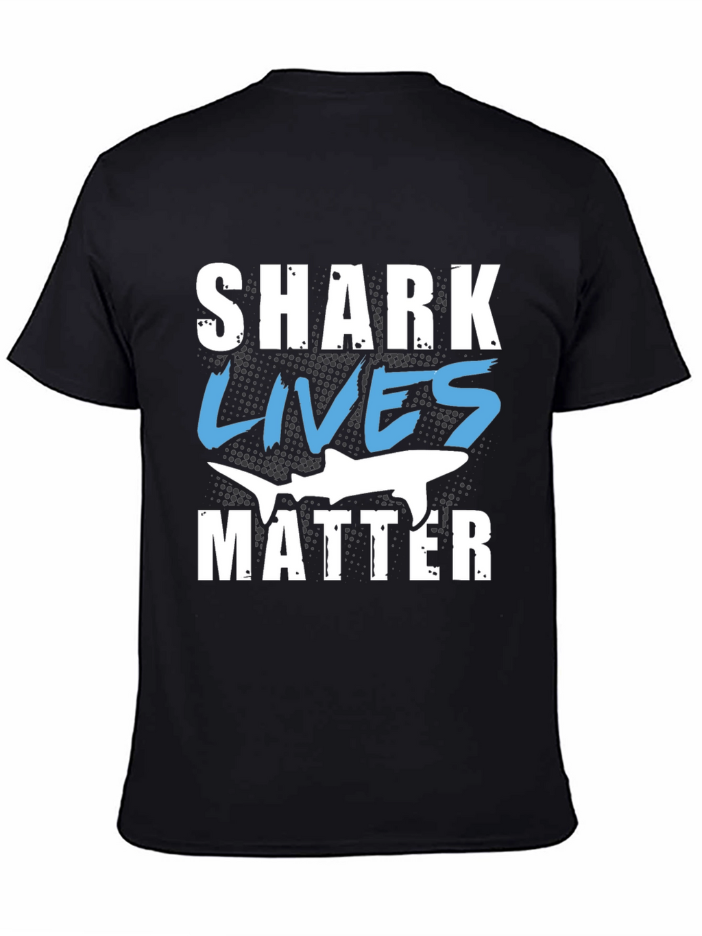 Shark Lives Matter Graphic Black T-Shirt