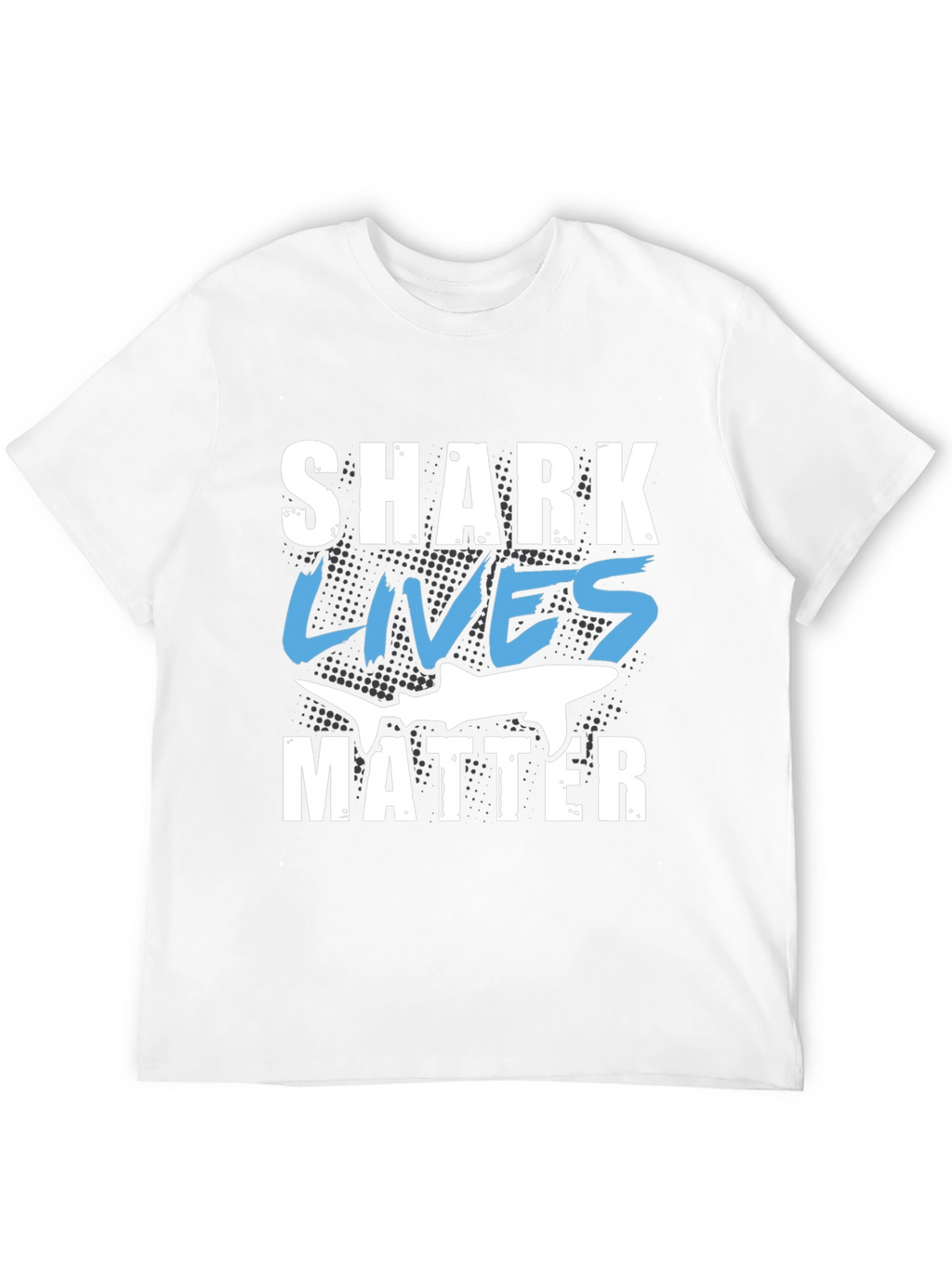 Shark Lives Matter Graphic Black T-Shirt
