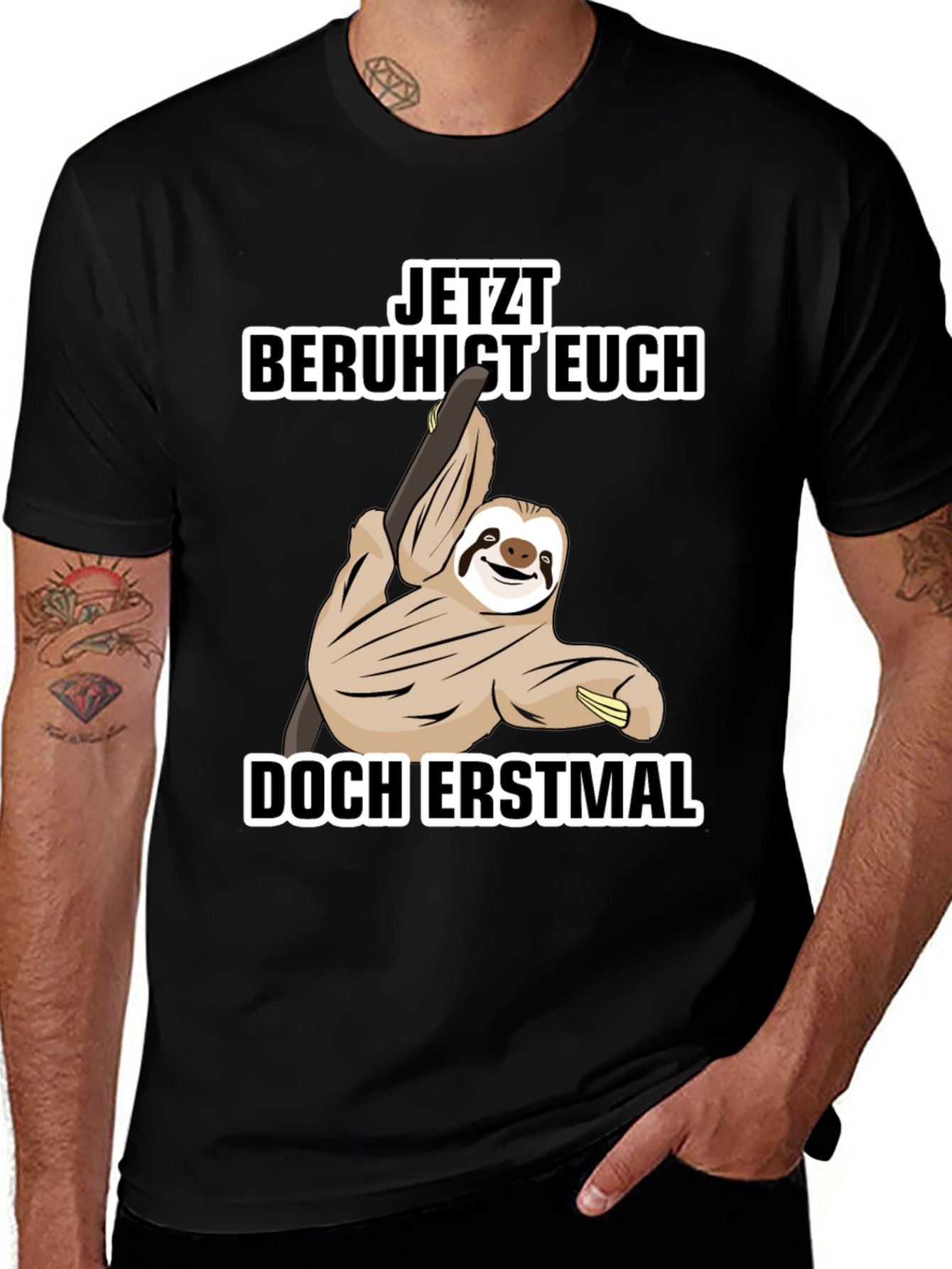 Funny Sloth T-Shirt - Relax First
