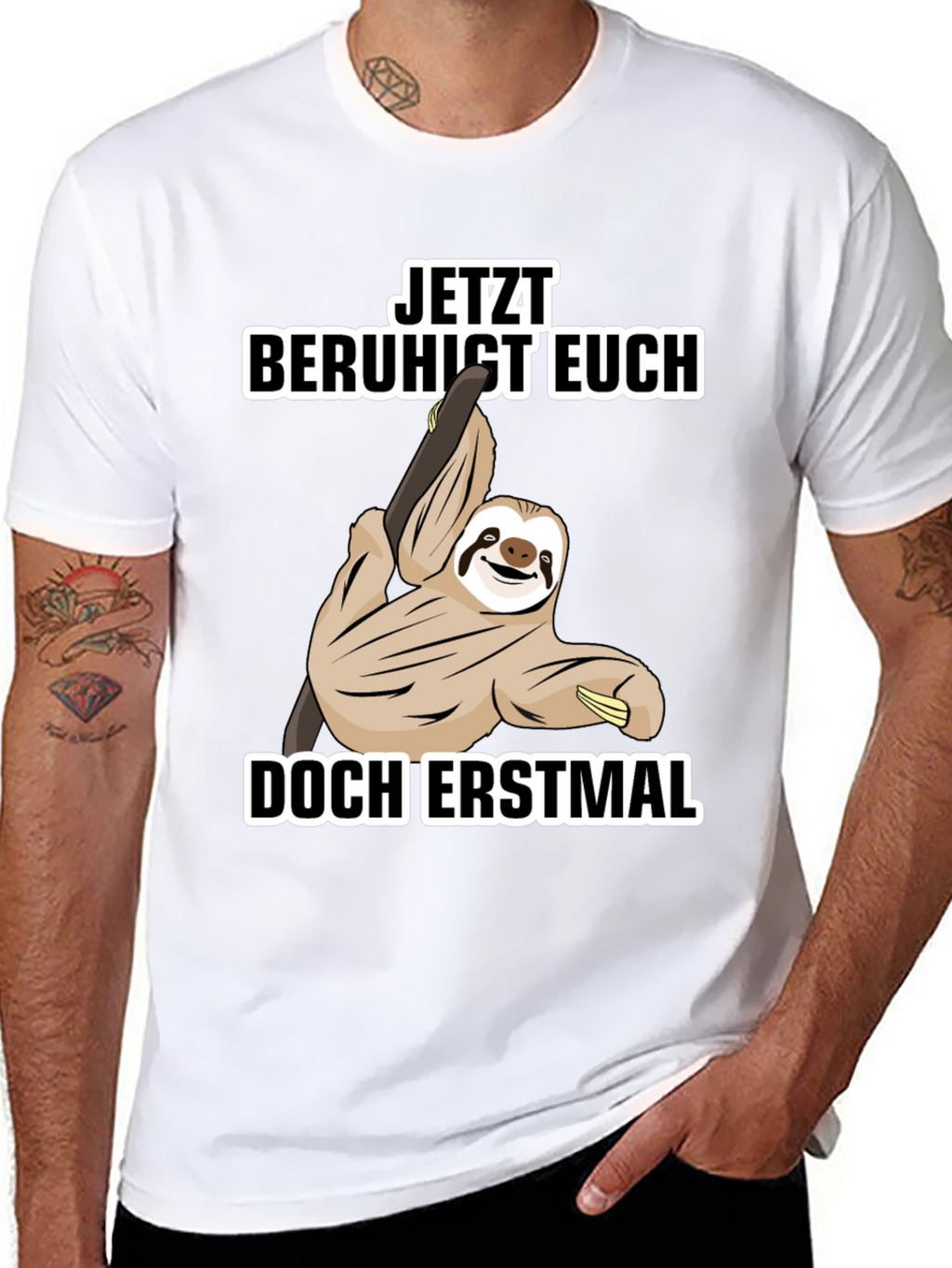Funny Sloth T-Shirt - Relax First