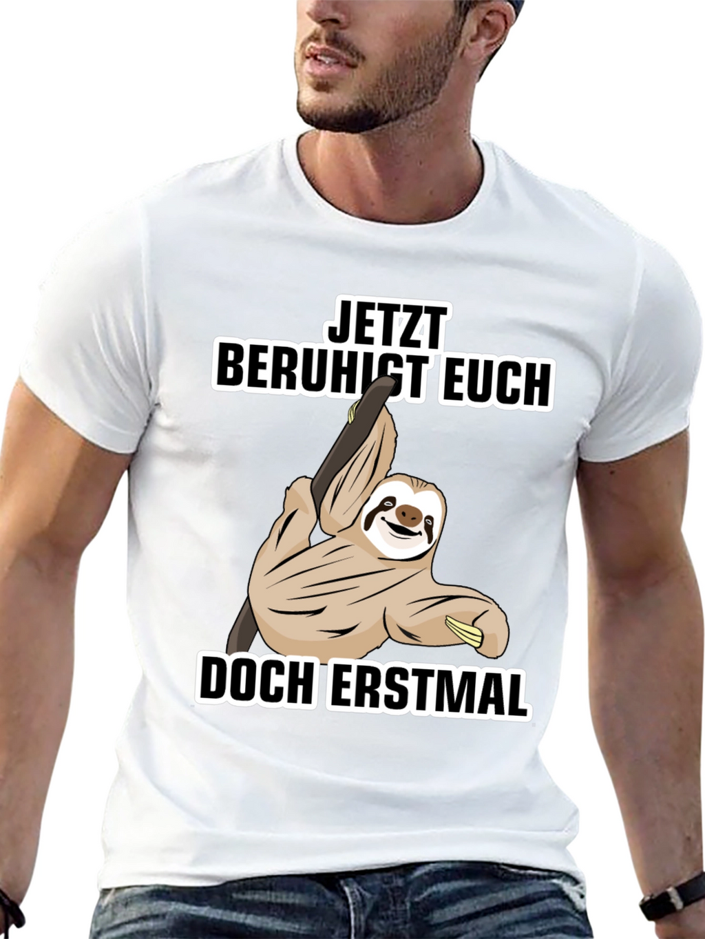Funny Sloth T-Shirt - Relax First