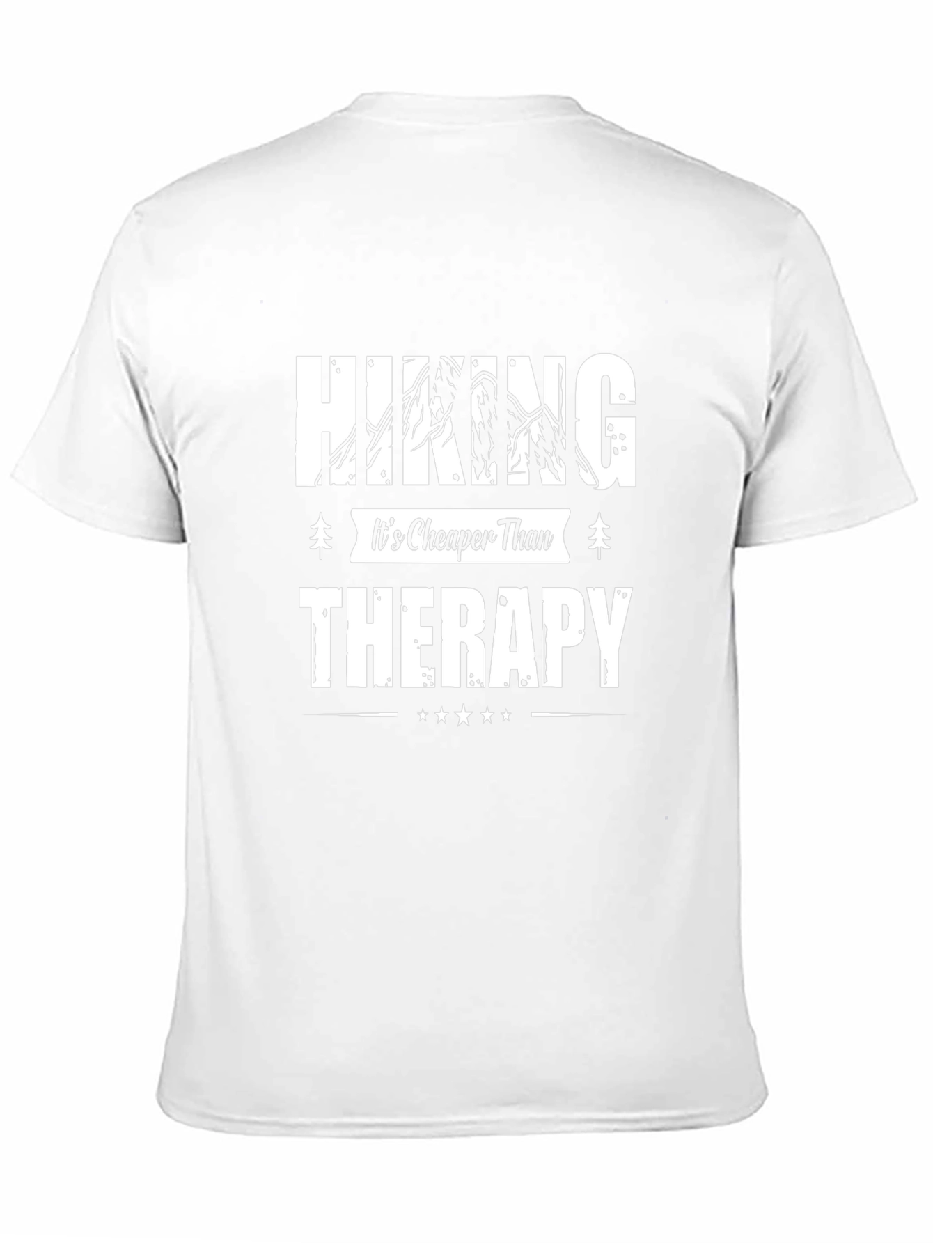 Hiking Cheaper Than Therapy Black Tee