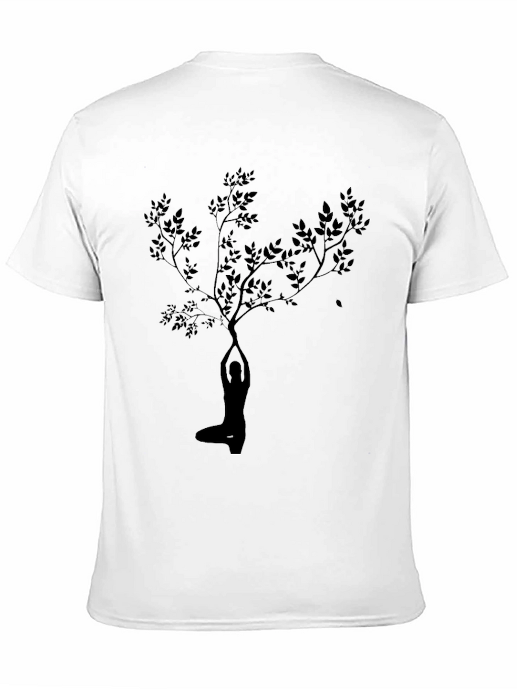 Yoga Tree Silhouette Black Graphic Tee