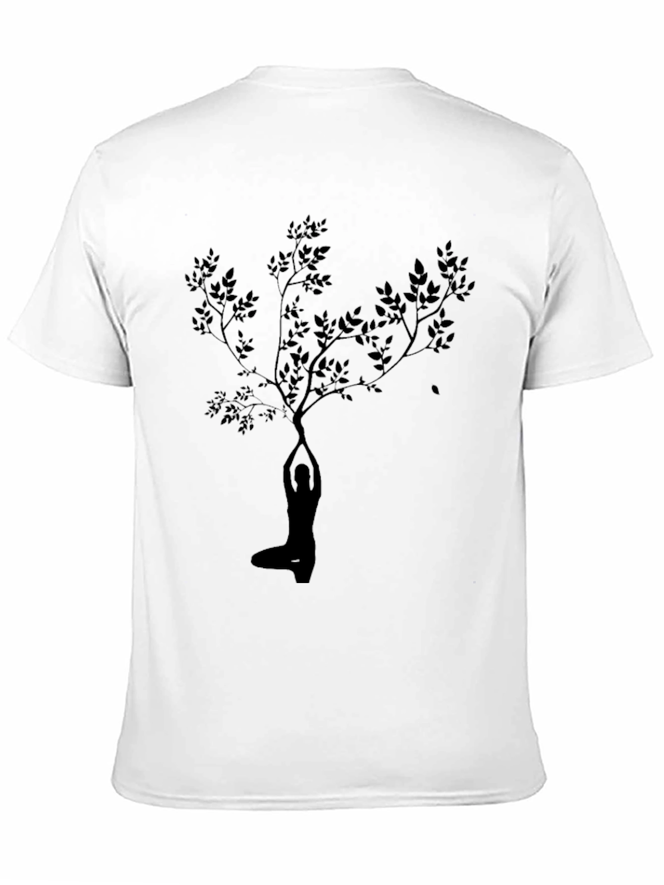 Yoga Tree Silhouette Black Graphic Tee