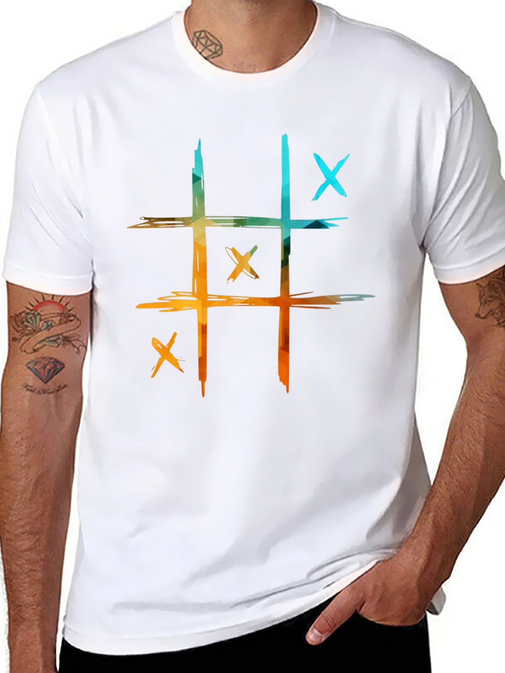 Tic-Tac-Toe Graphic Tee - Casual Cool!