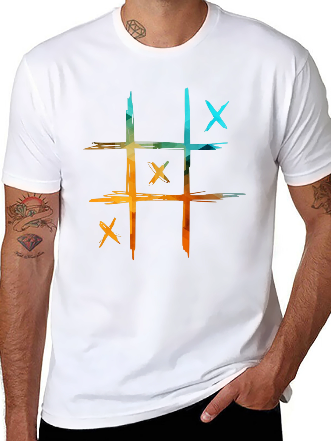 Tic-Tac-Toe Graphic Tee - Casual Cool!