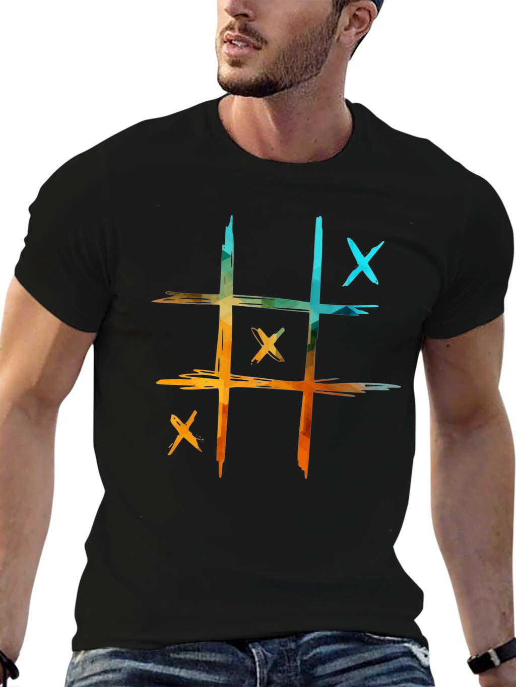 Tic-Tac-Toe Graphic Tee - Casual Cool!