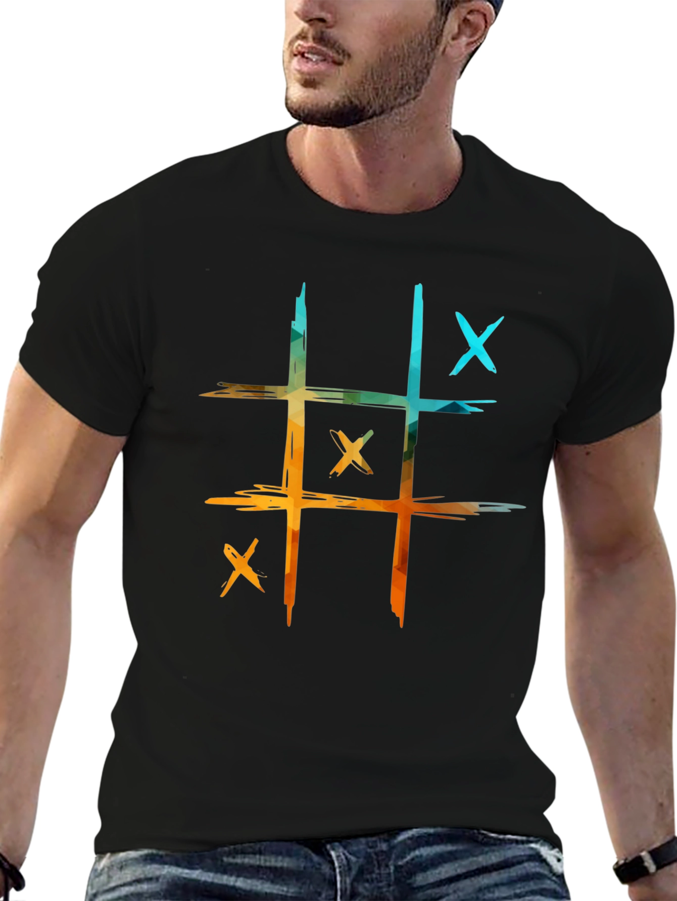 Tic-Tac-Toe Graphic Tee - Casual Cool!