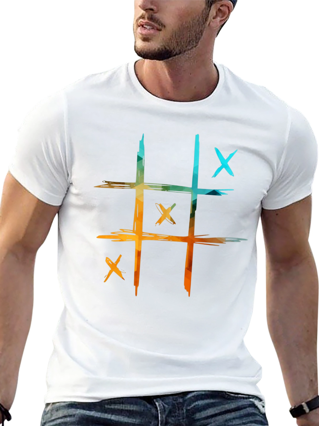 Tic-Tac-Toe Graphic Tee - Casual Cool!