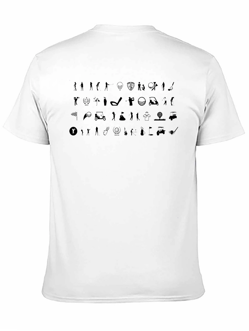 Golf Icons Graphic Print T-Shirt