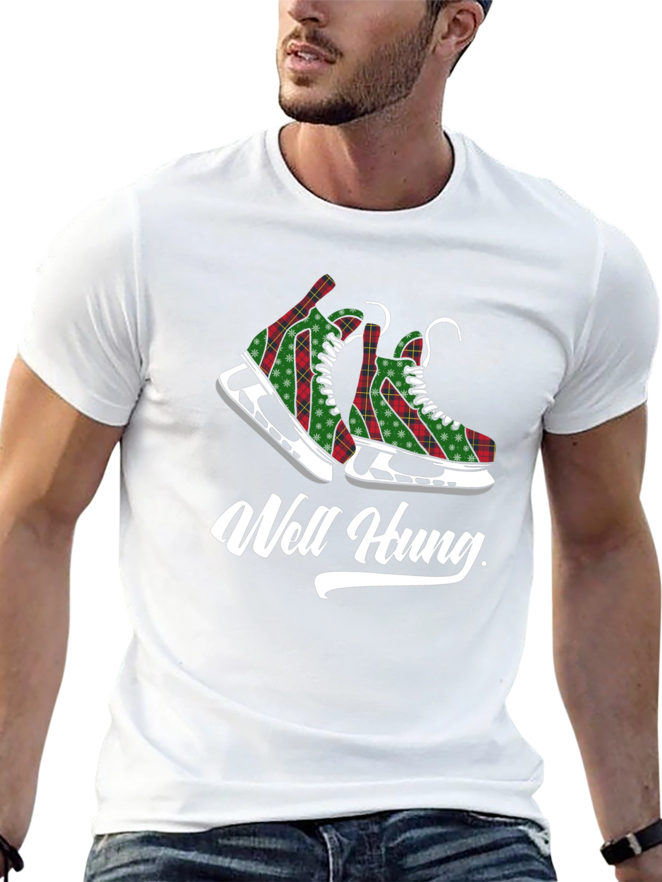 Well Hung Hockey Skates T-Shirt