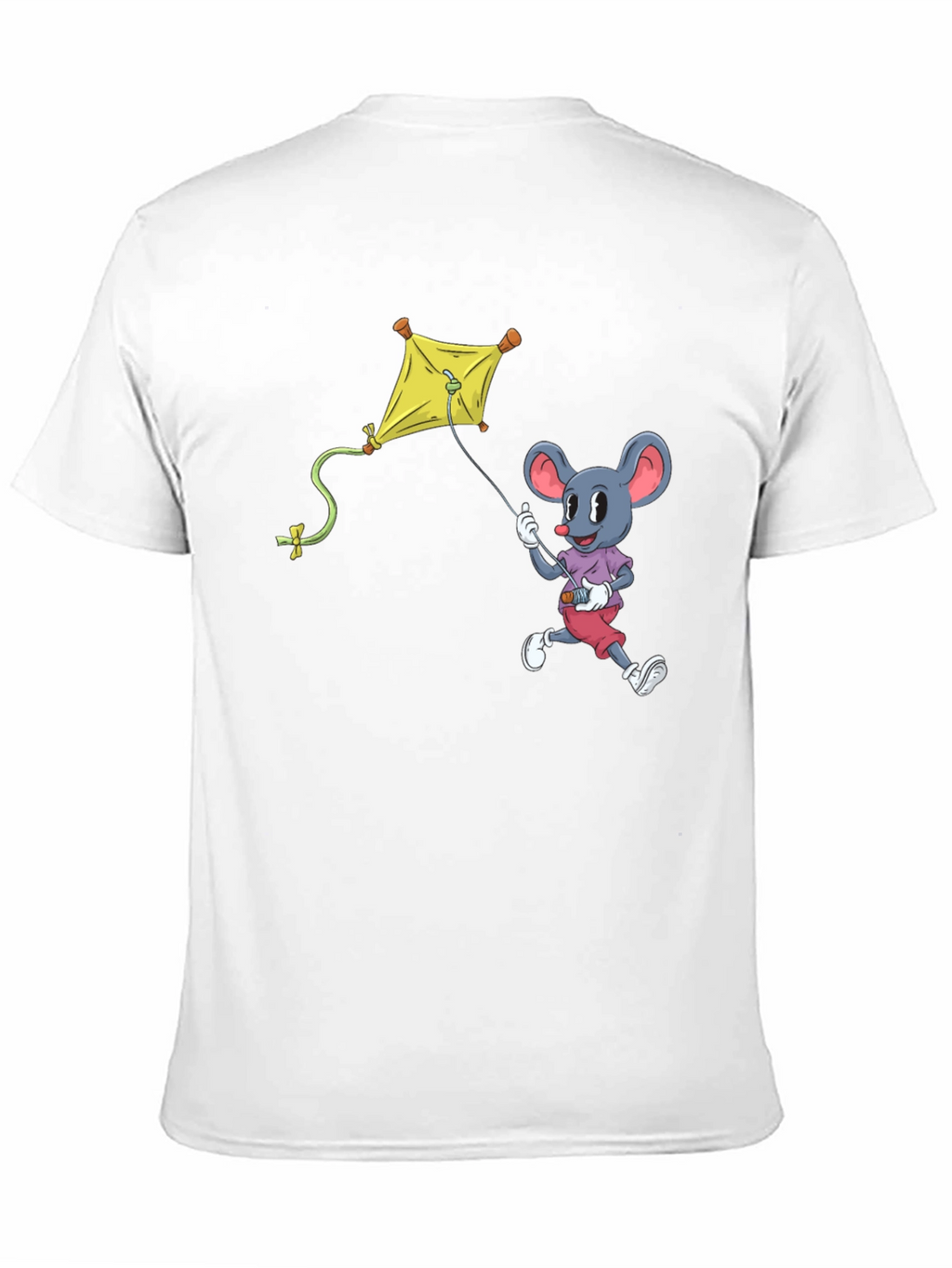 Mouse Kite T-Shirt - Cartoon Graphic Tee