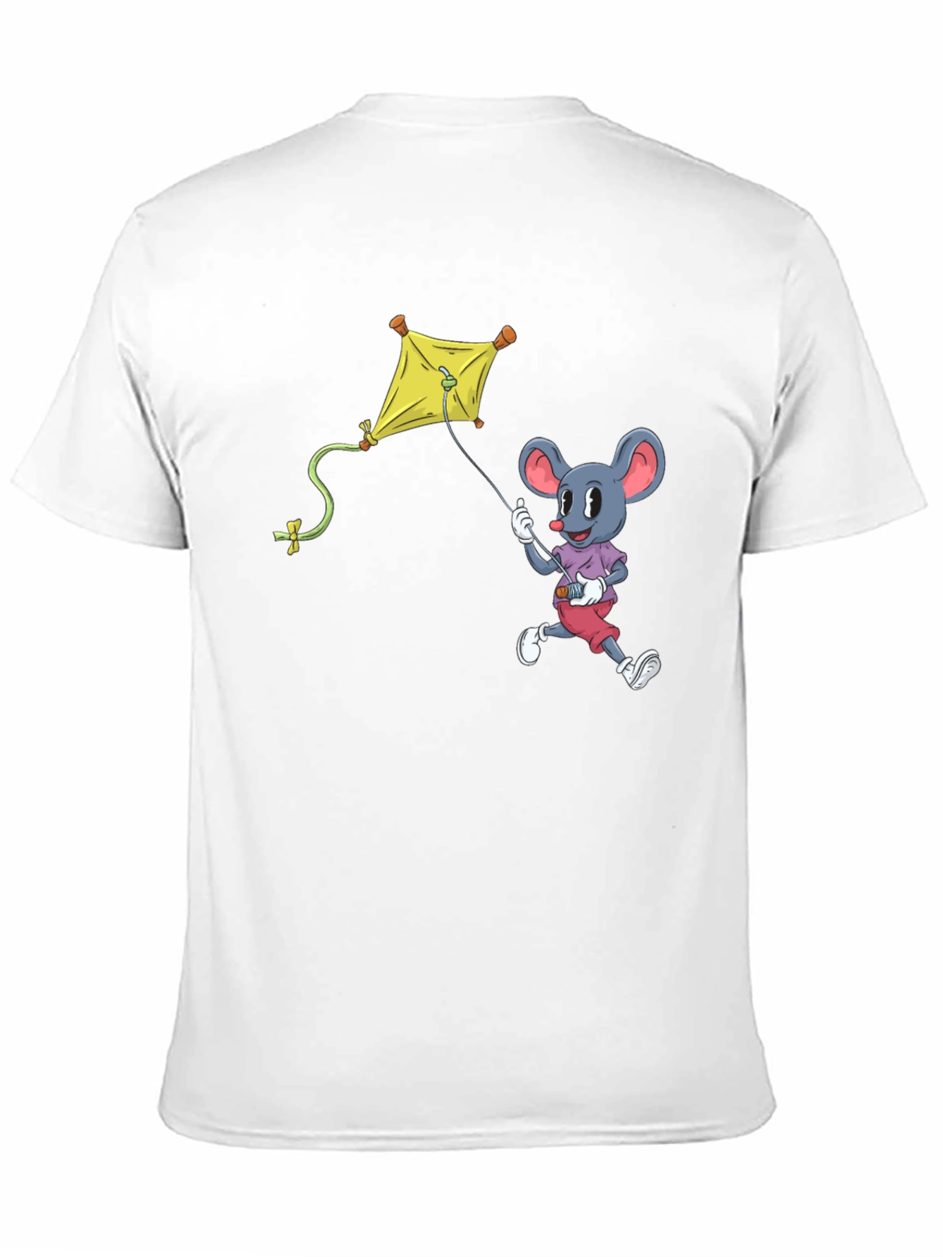Mouse Kite T-Shirt - Cartoon Graphic Tee