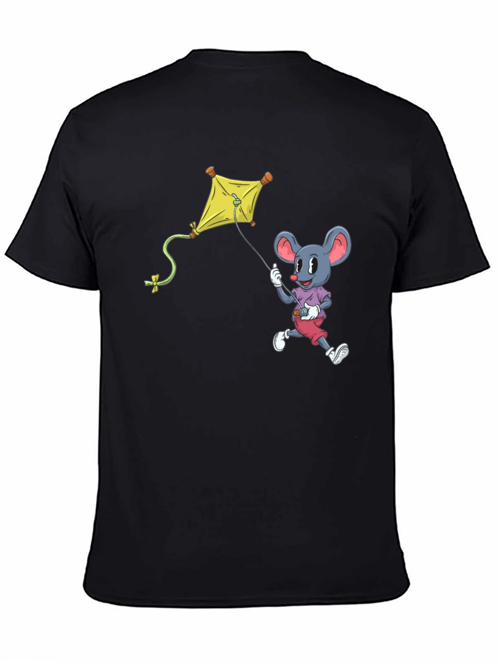 Mouse Kite T-Shirt - Cartoon Graphic Tee