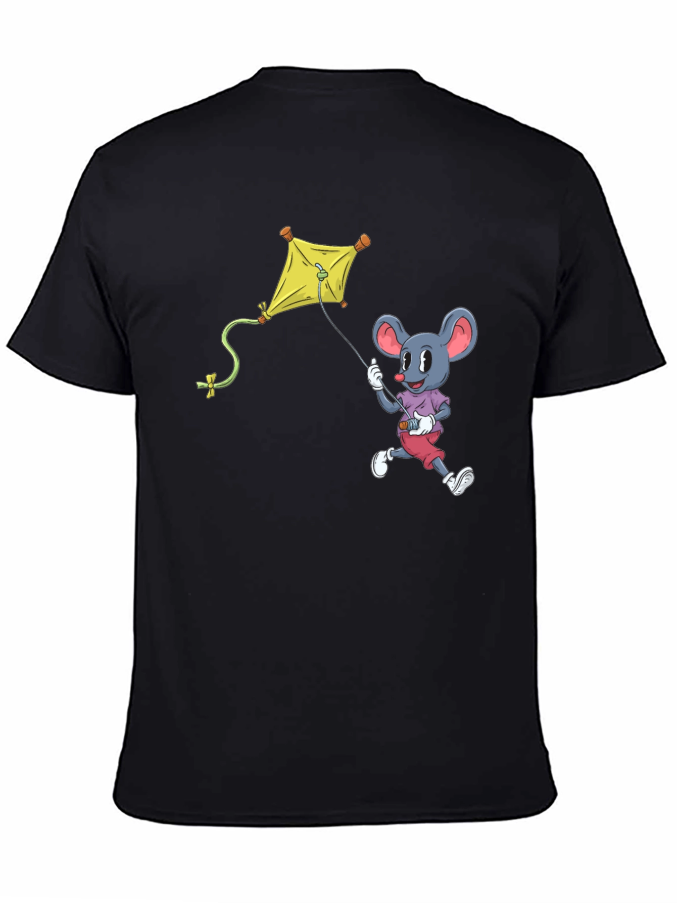 Mouse Kite T-Shirt - Cartoon Graphic Tee