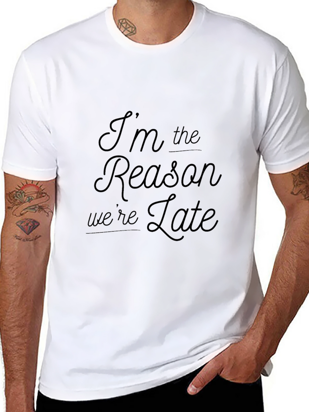 Im the Reason Were Late Graphic Tee