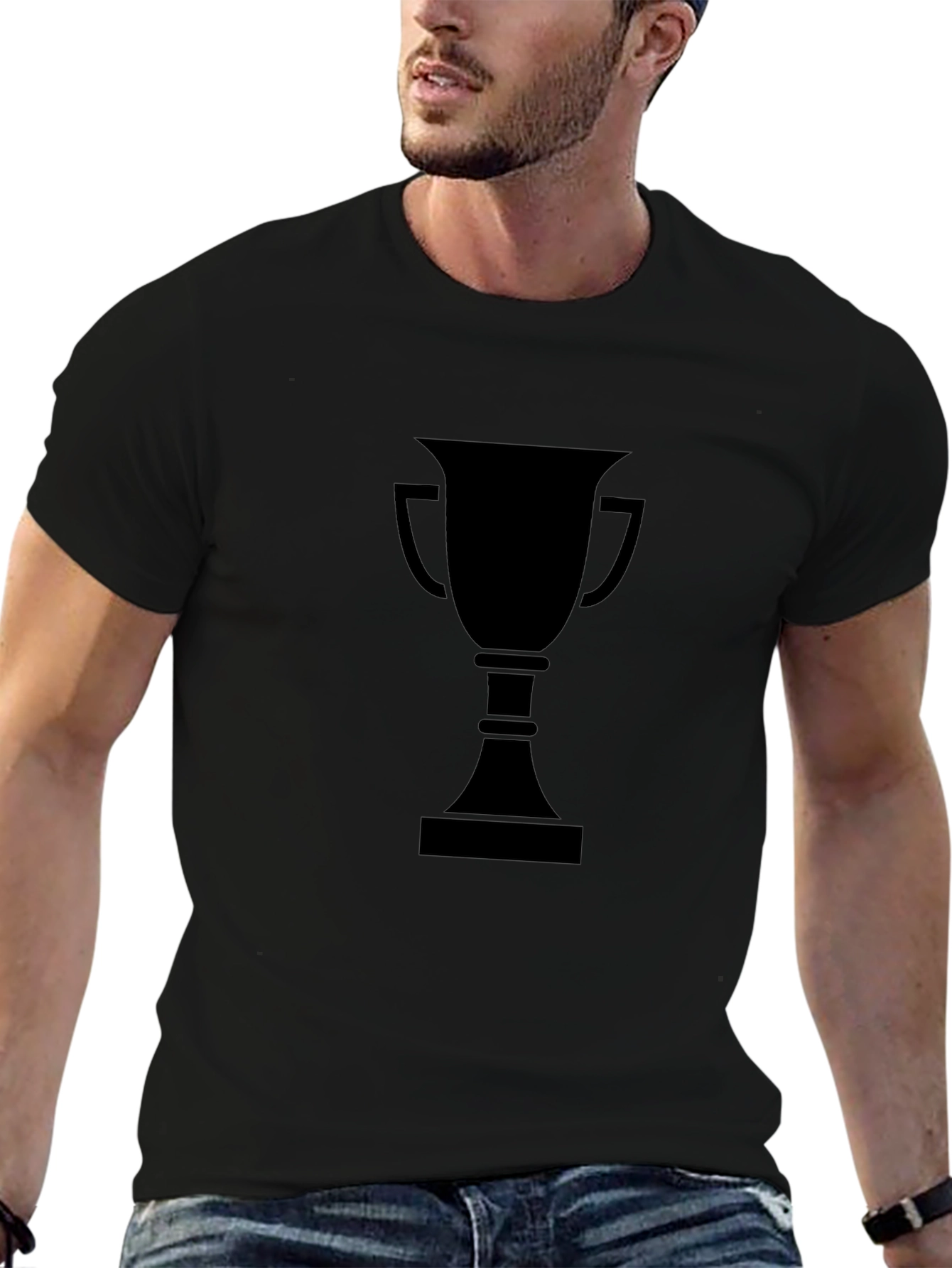 Black Trophy Graphic T-Shirt - Winners Style