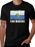 San Marino Flag Graphic T-Shirt