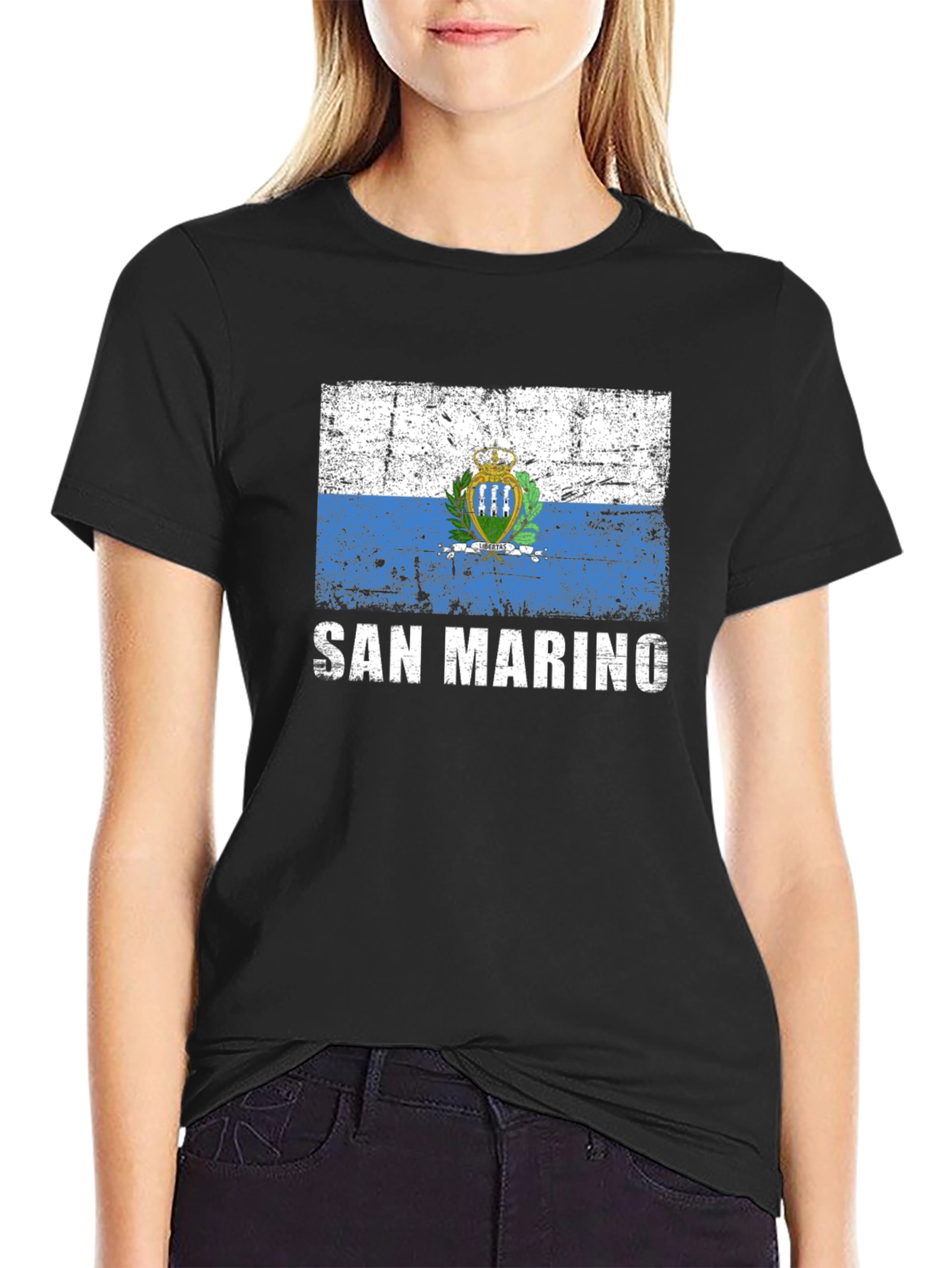 San Marino Flag Graphic T-Shirt