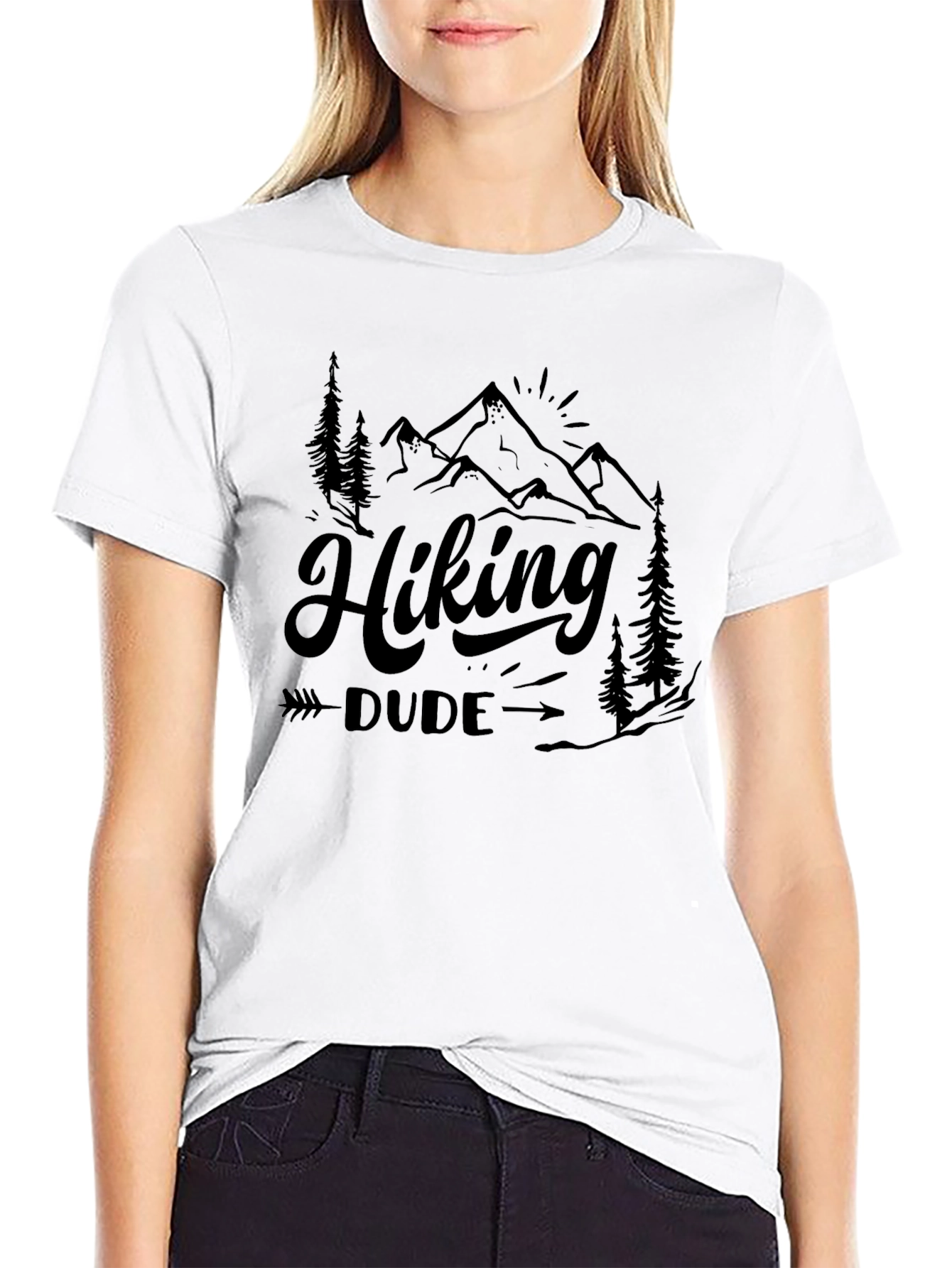Hiking Dude Graphic Tee - Nature Adventure Shirt