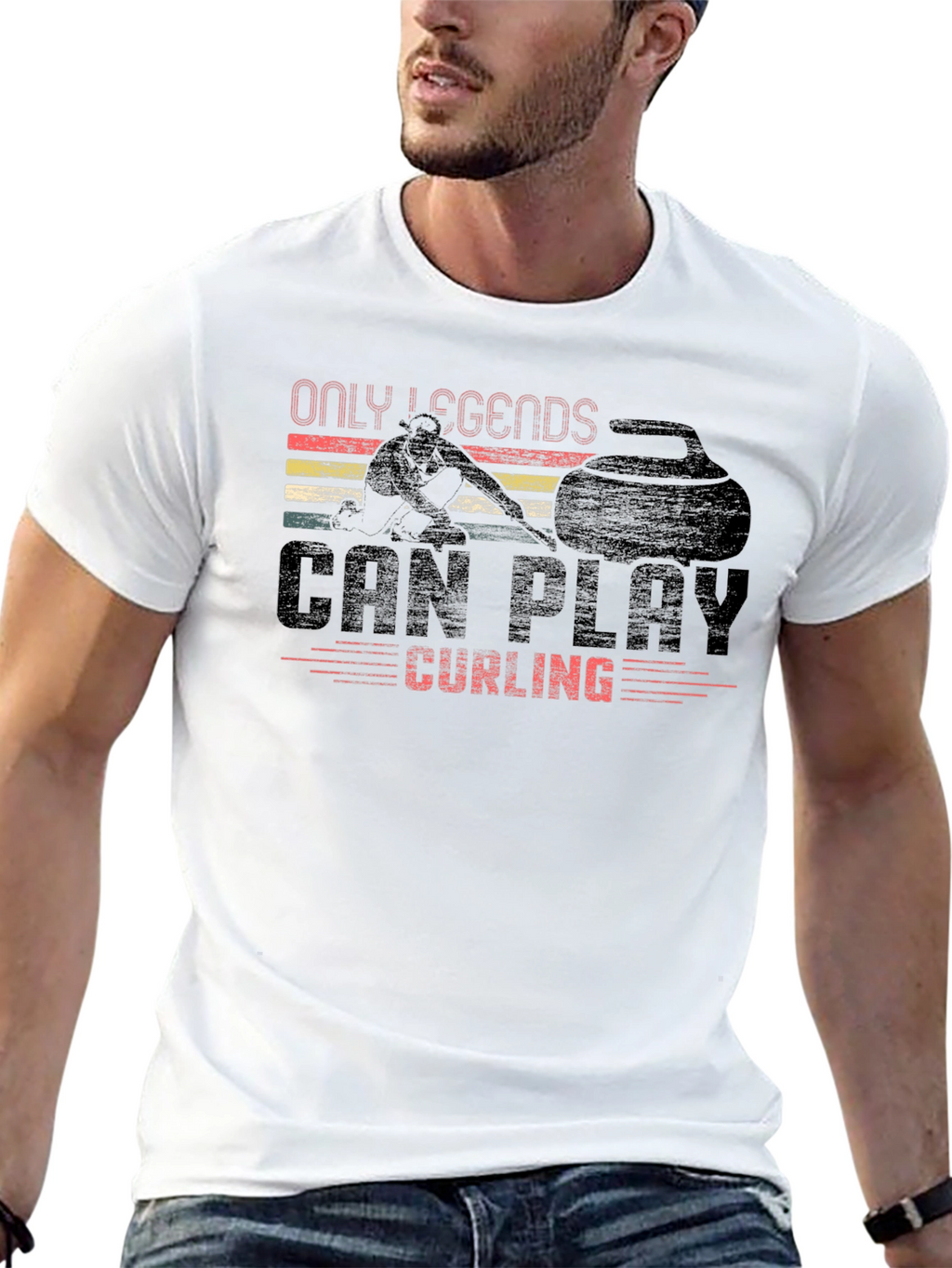 Only Legends Can Play Curling T-Shirt