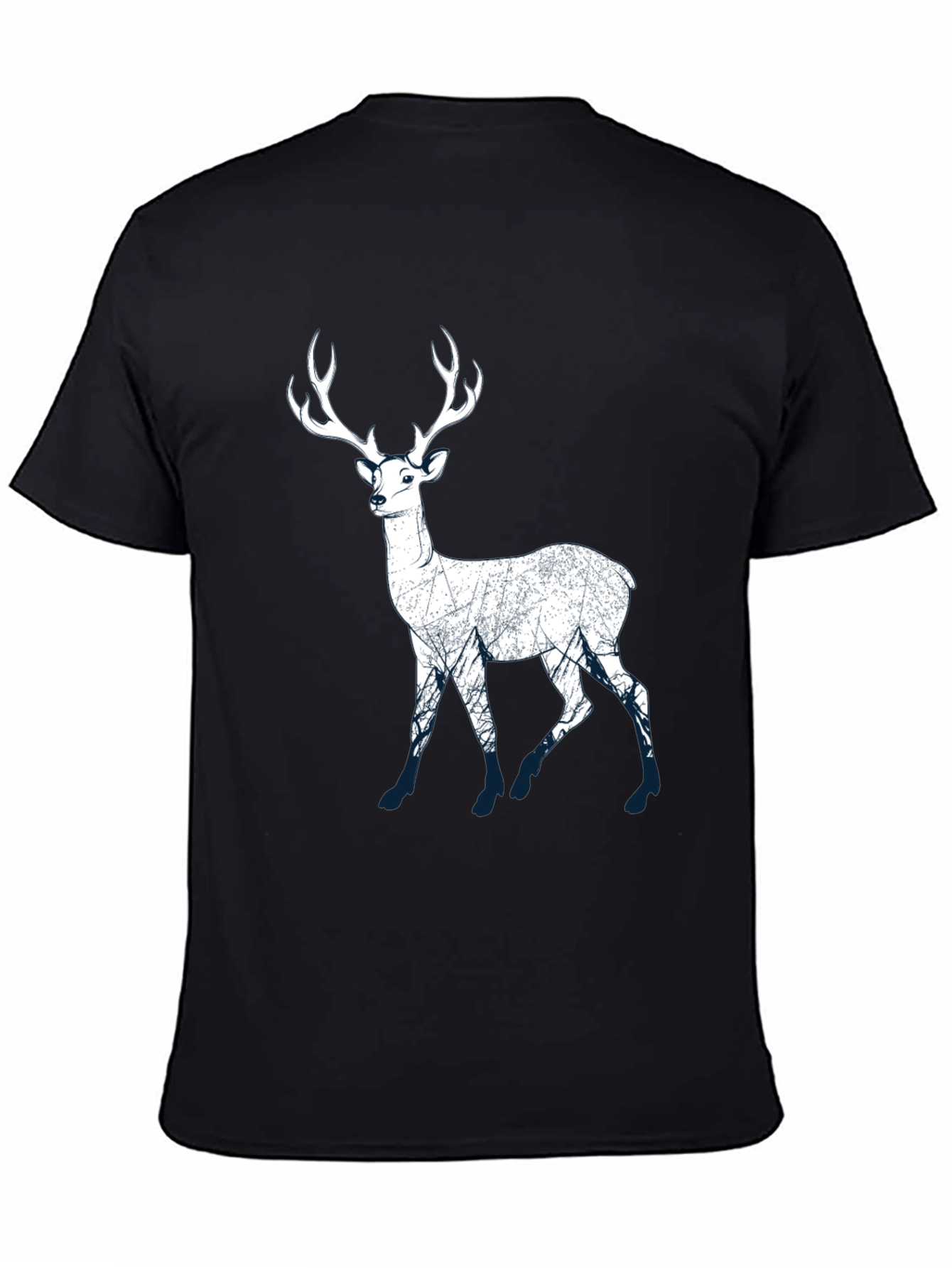 Deer Graphic Print Mens T-Shirt