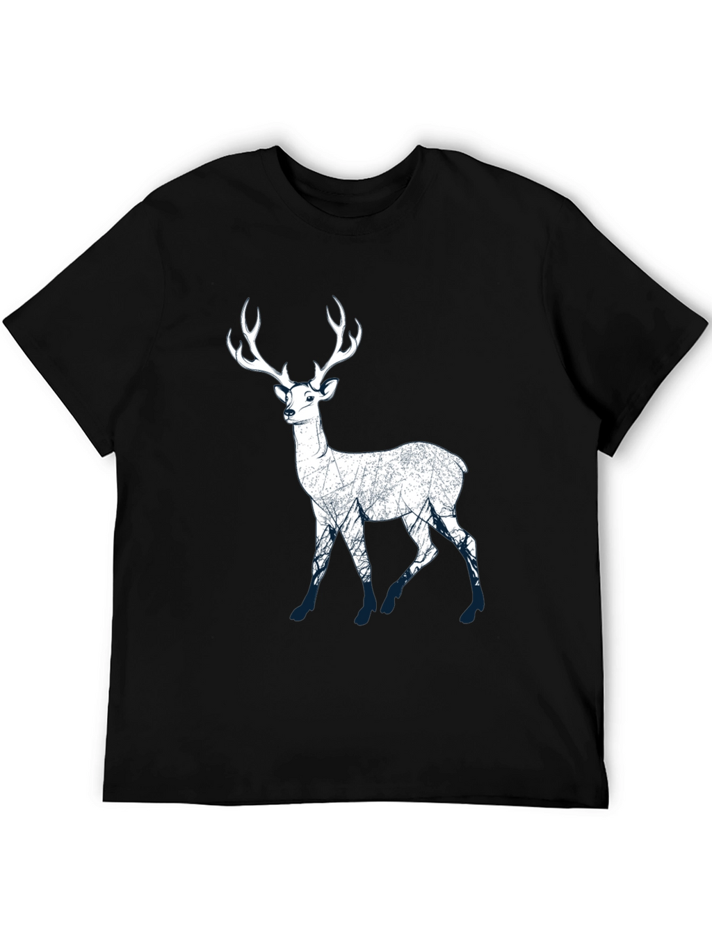 Deer Graphic Print Mens T-Shirt