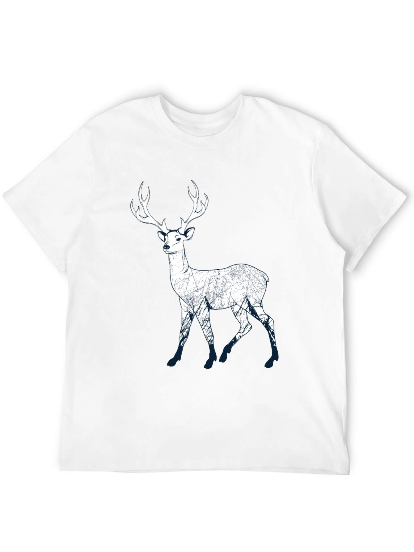 Deer Graphic Print Mens T-Shirt