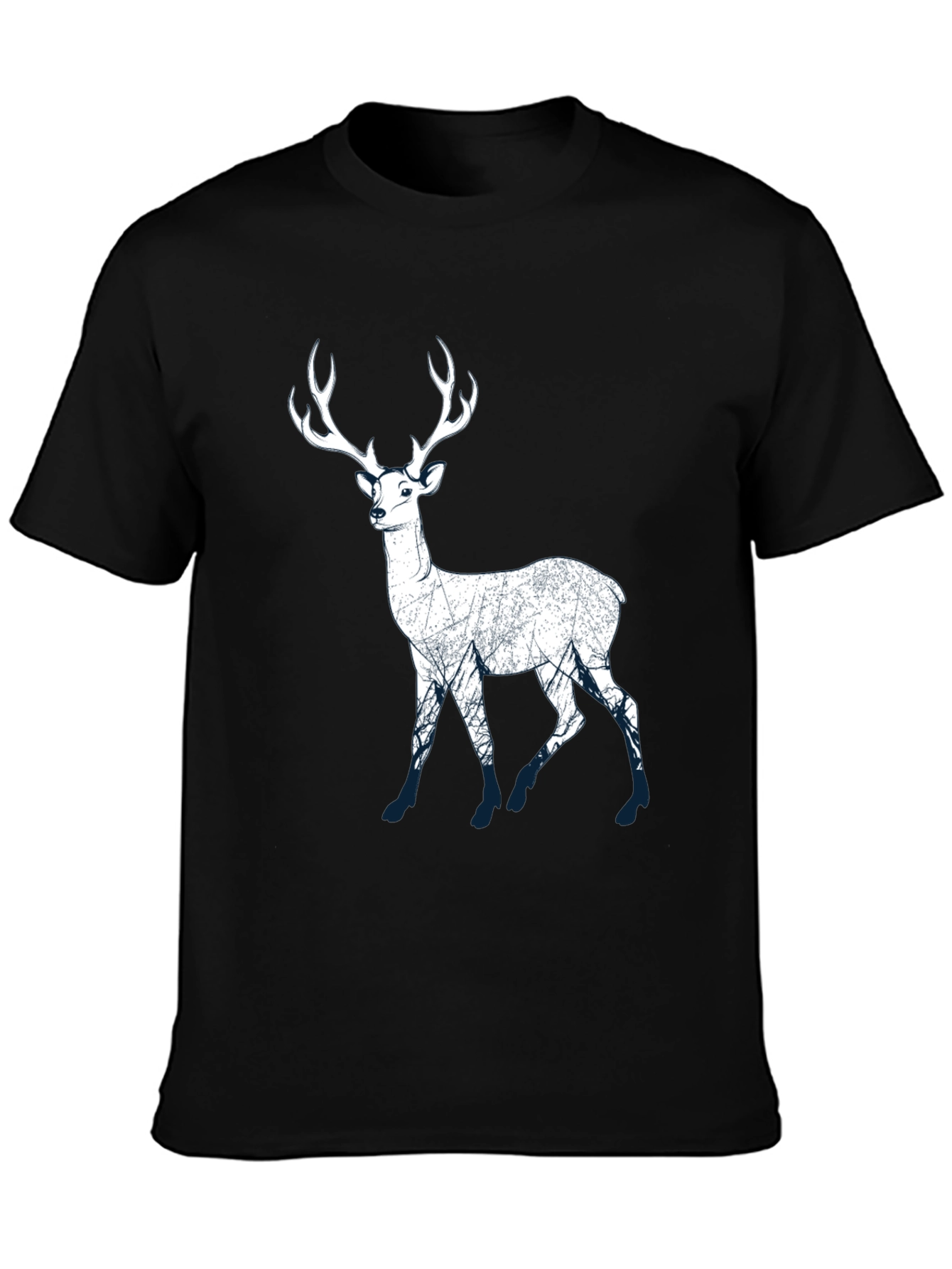 Deer Graphic Print Mens T-Shirt