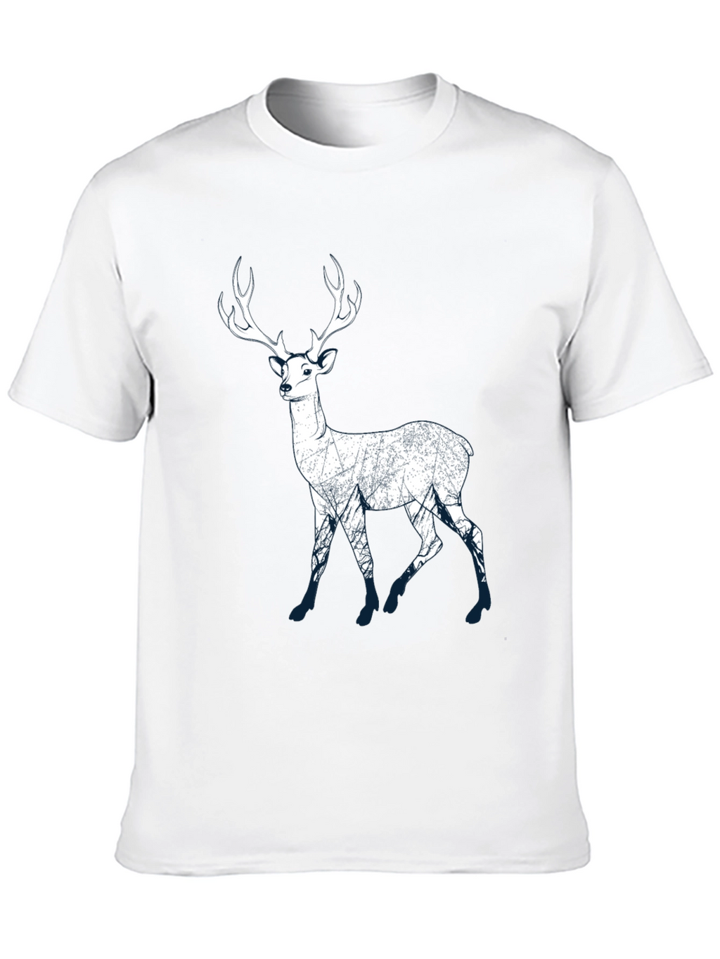 Deer Graphic Print Mens T-Shirt
