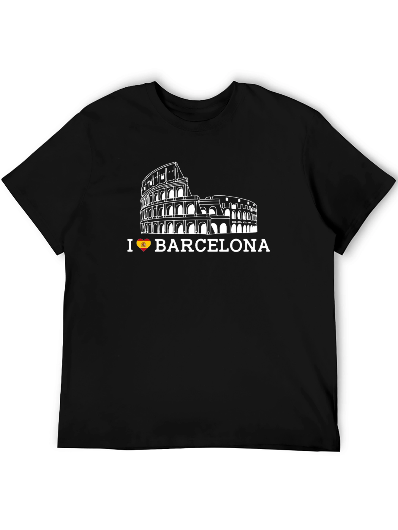 I Love Barcelona Black T-Shirt