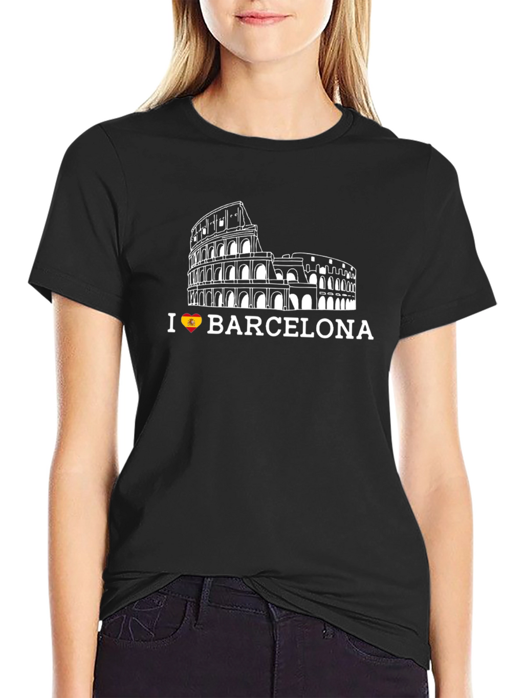 I Love Barcelona Black T-Shirt