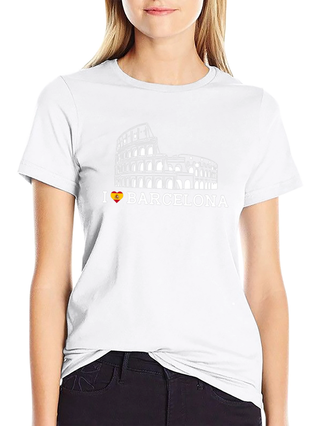 I Love Barcelona Black T-Shirt
