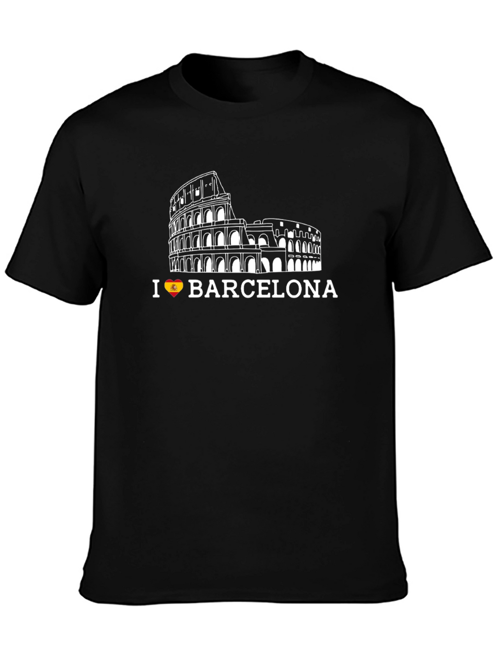 I Love Barcelona Black T-Shirt