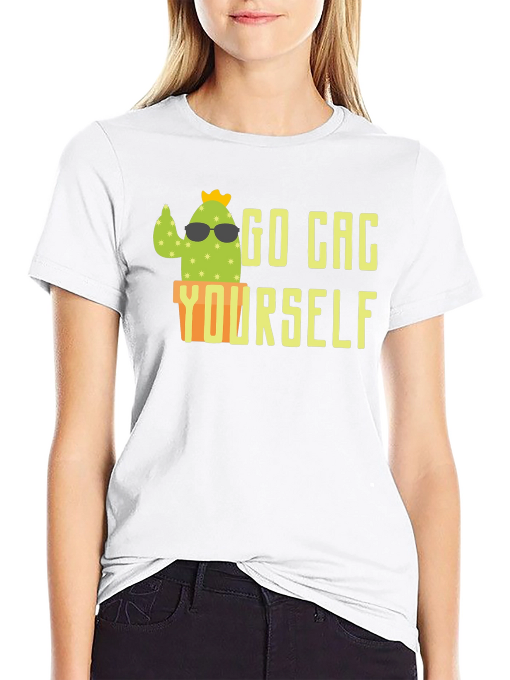 Go Cac Yourself Funny Cactus T-Shirt