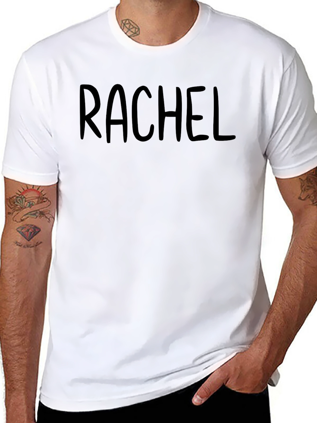 Rachel Name Tee - Classic Black T-Shirt