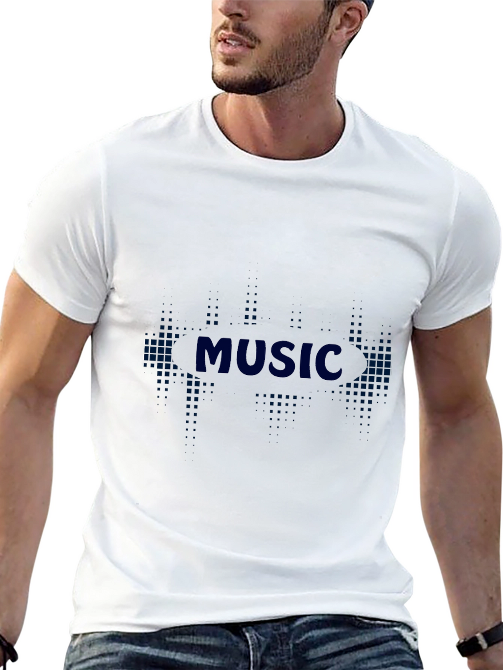 Music Graphic Tee - Black