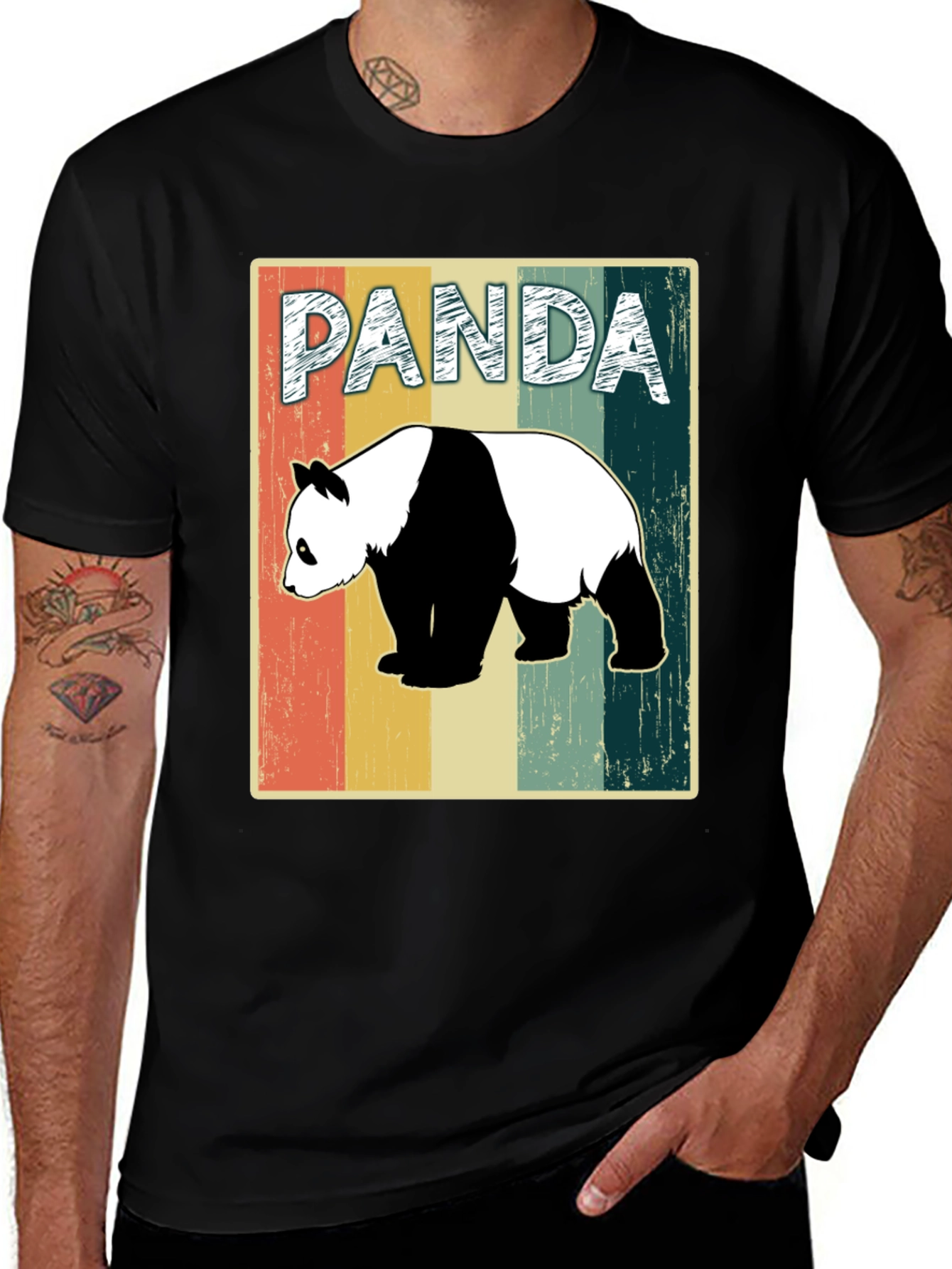 Retro Panda T-Shirt - Vintage Style Graphic Tee