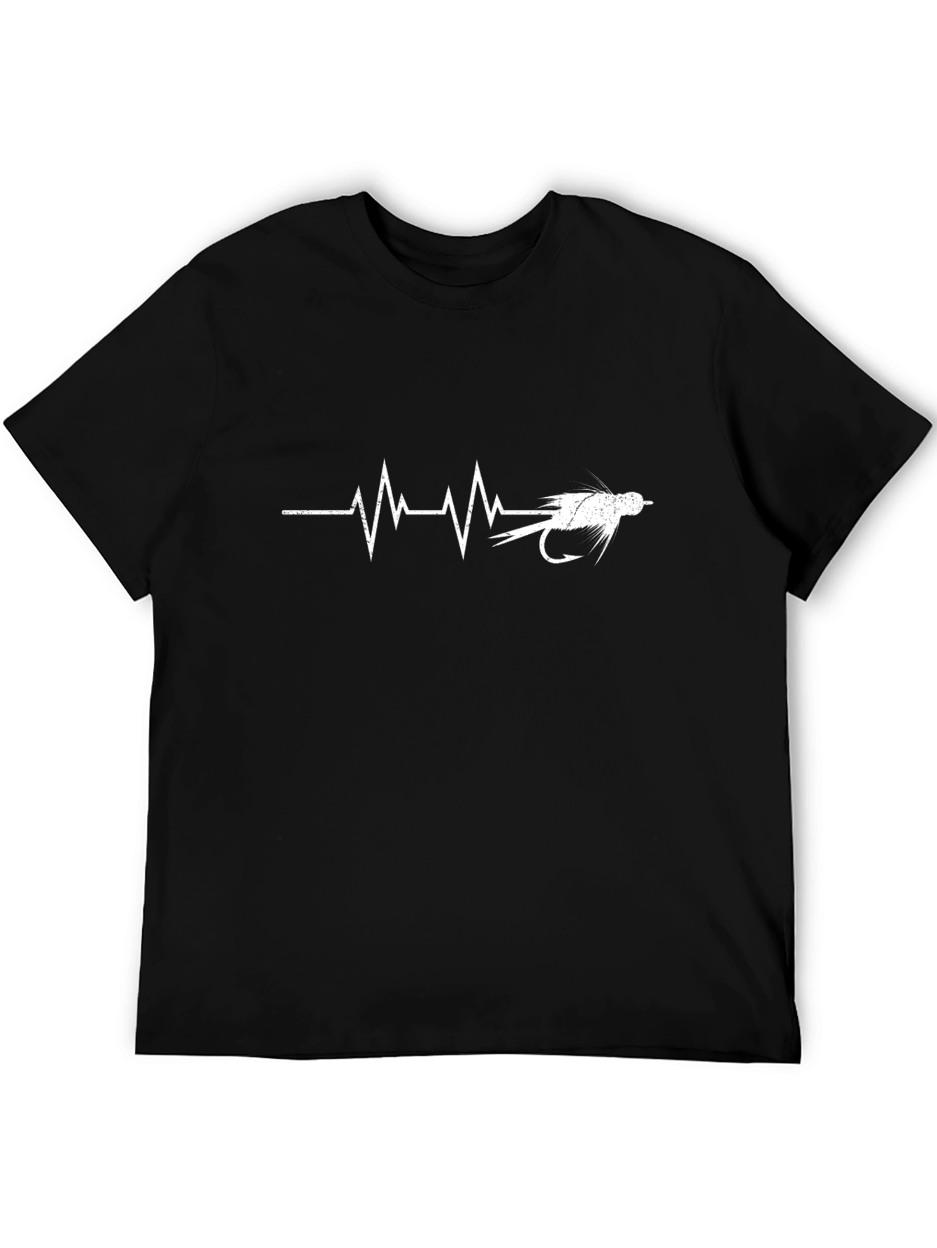 Fishing Fly Heartbeat T-Shirt - Anglers Passion