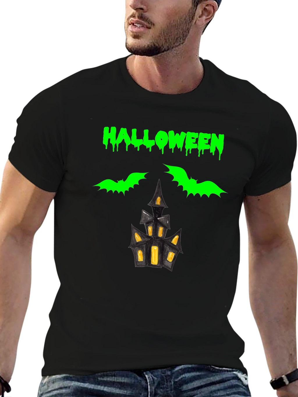 Halloween Graphic Tee - Spooky Design