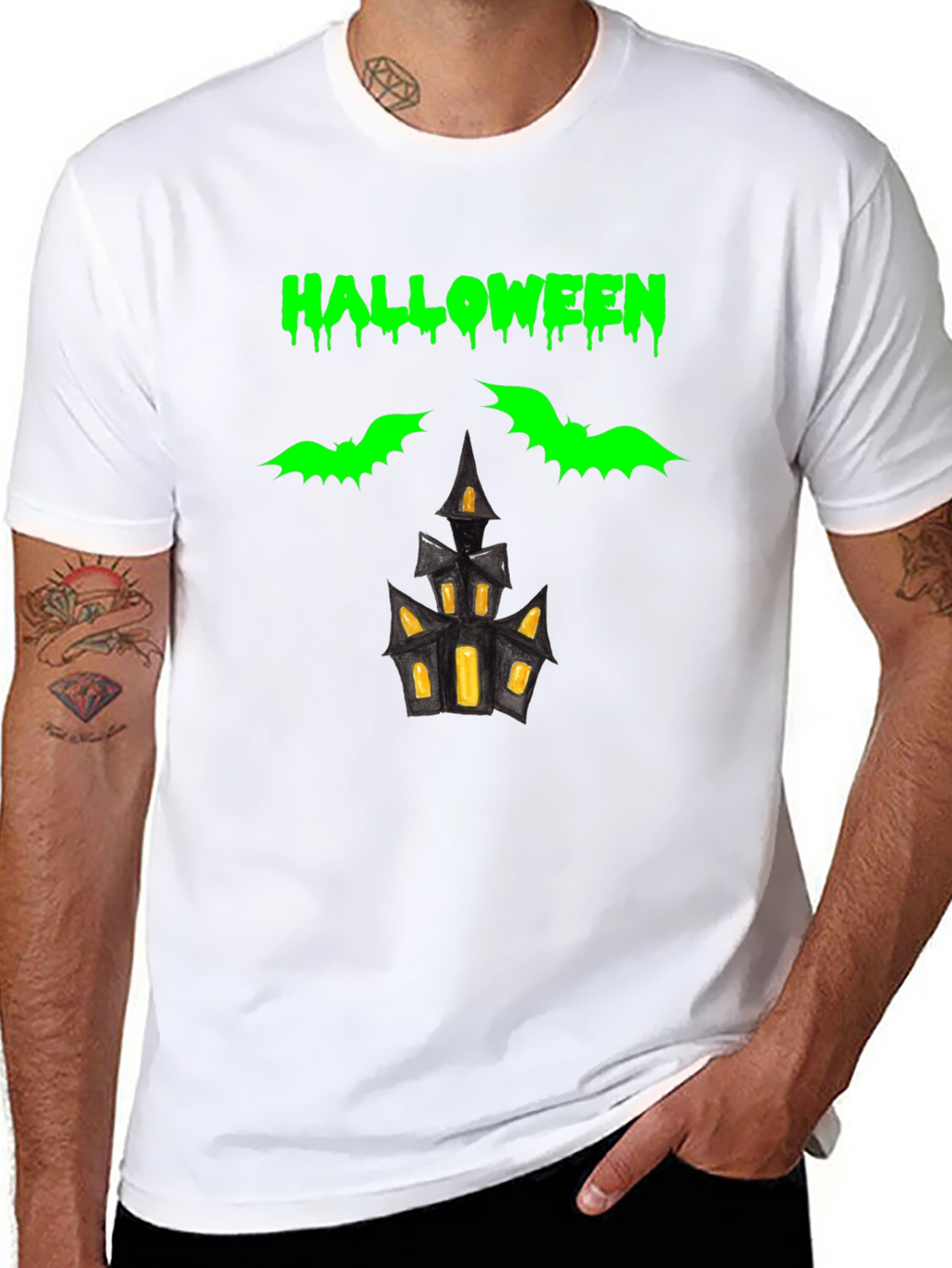 Halloween Graphic Tee - Spooky Design