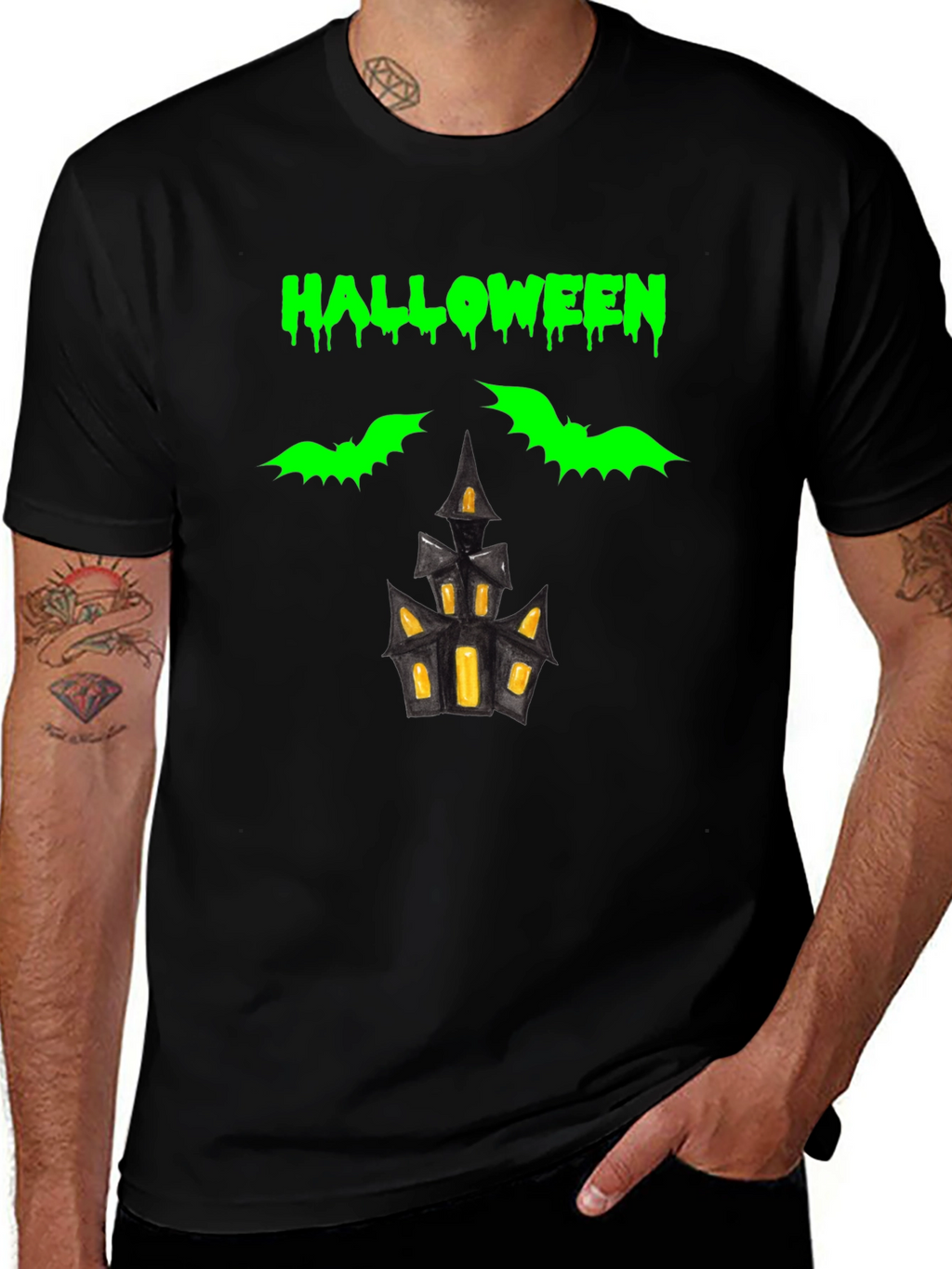 Halloween Graphic Tee - Spooky Design