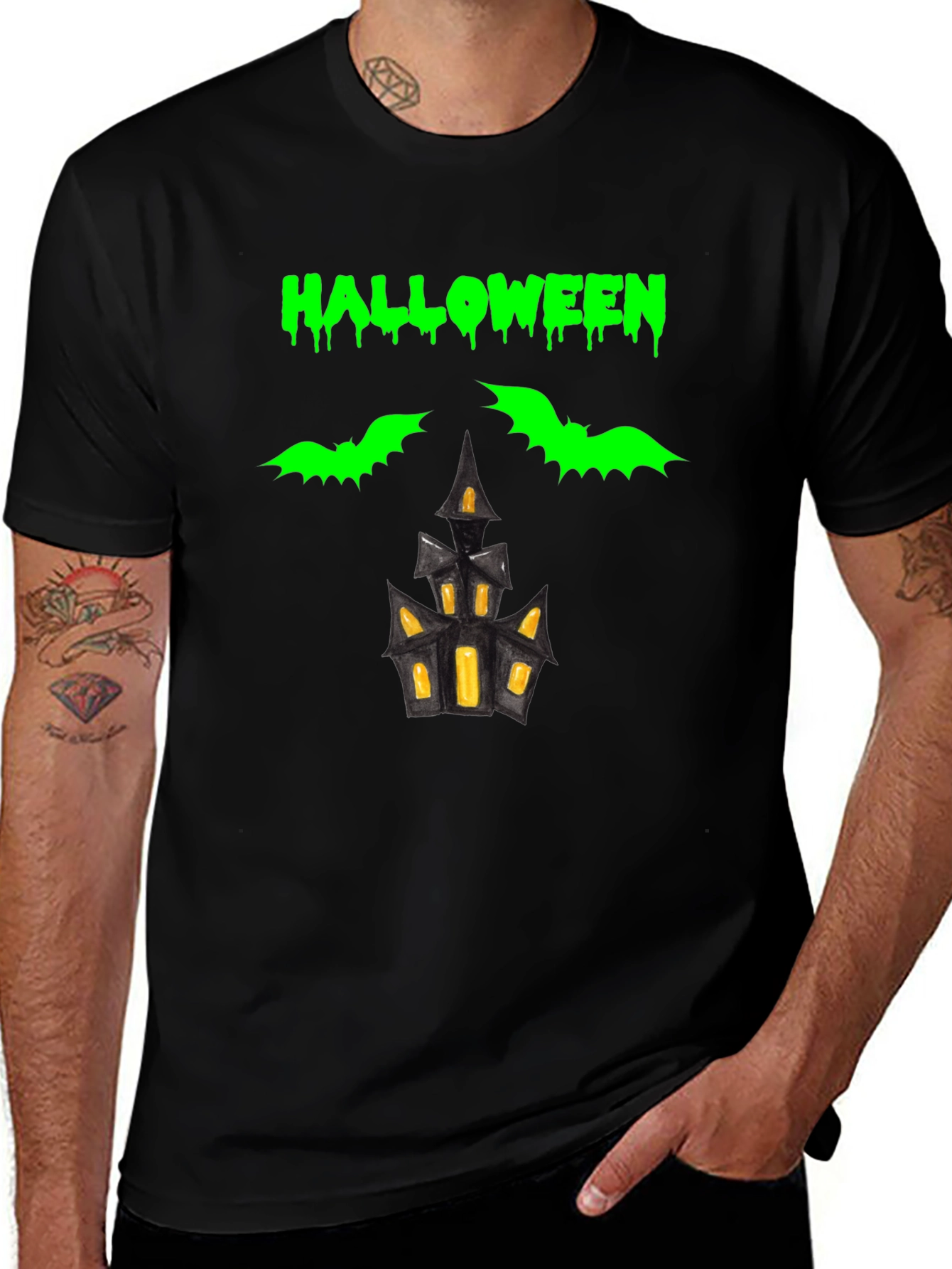 Halloween Graphic Tee - Spooky Design