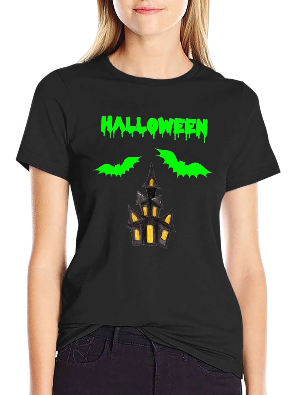 Halloween Graphic Tee - Spooky Design