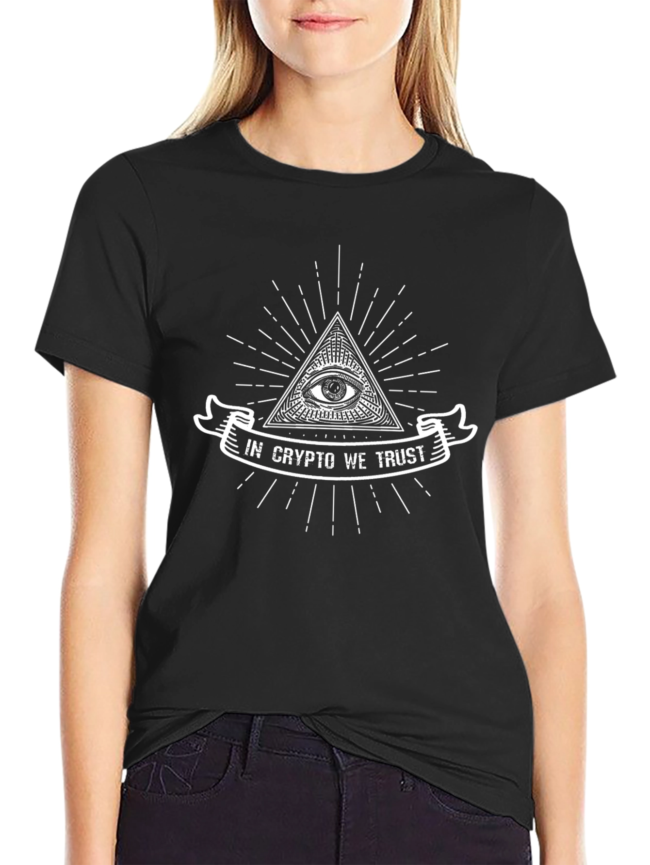In Crypto We Trust Graphic Tee - Black
