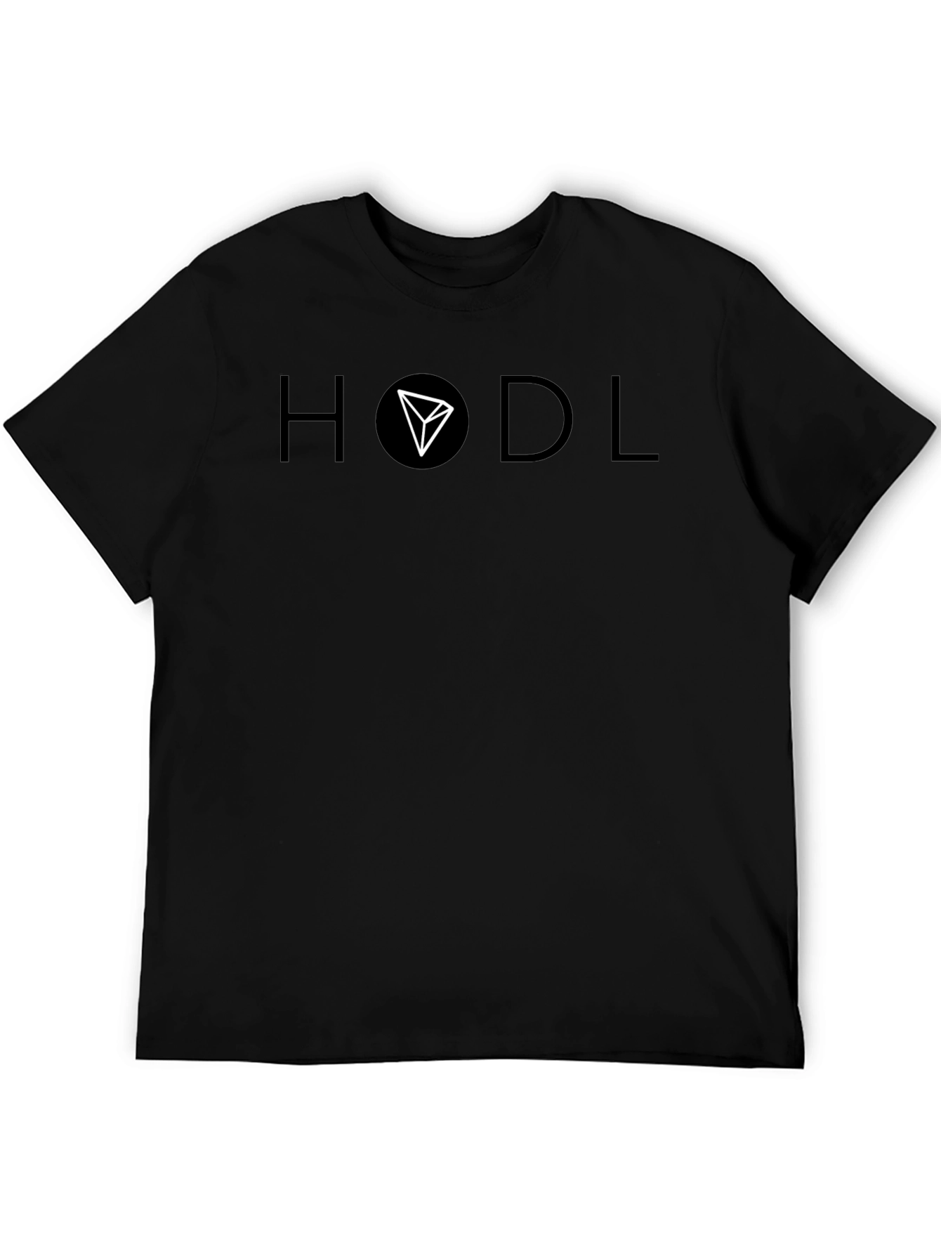 HODL Crypto T-Shirt - Black Cotton Short Sleeve