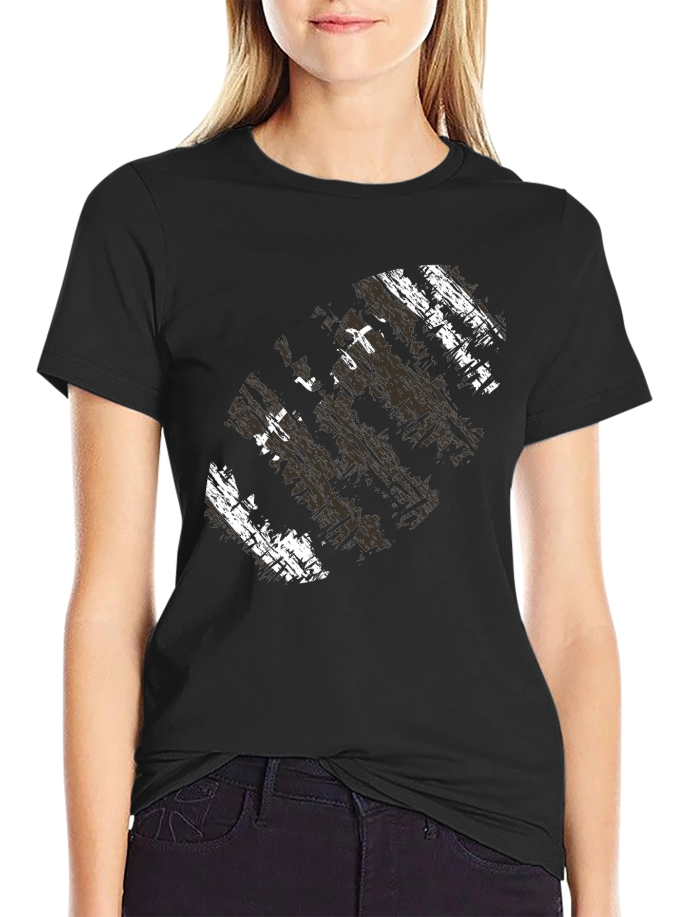 Distressed Graphic Tee - Modern Urban Style